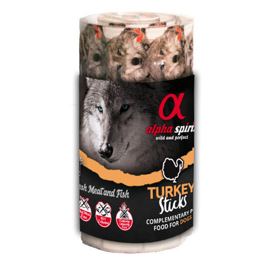 Alpha Spirit snack barritas de pavo para perros image number null